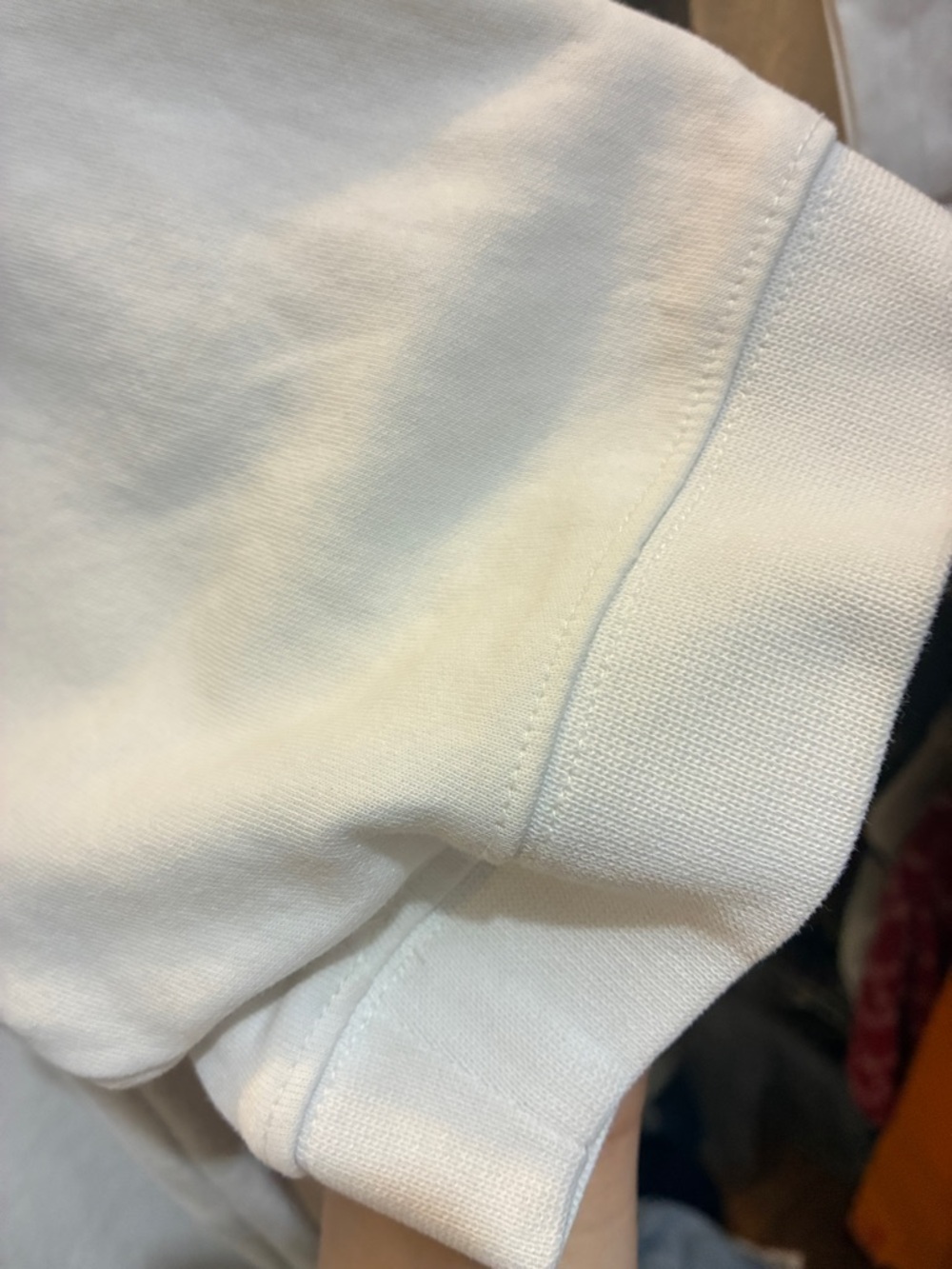 EUC Denim Flower Men's Crewneck heavy thick material T‑Shirt in Light Off-White - Picture 5 of 6